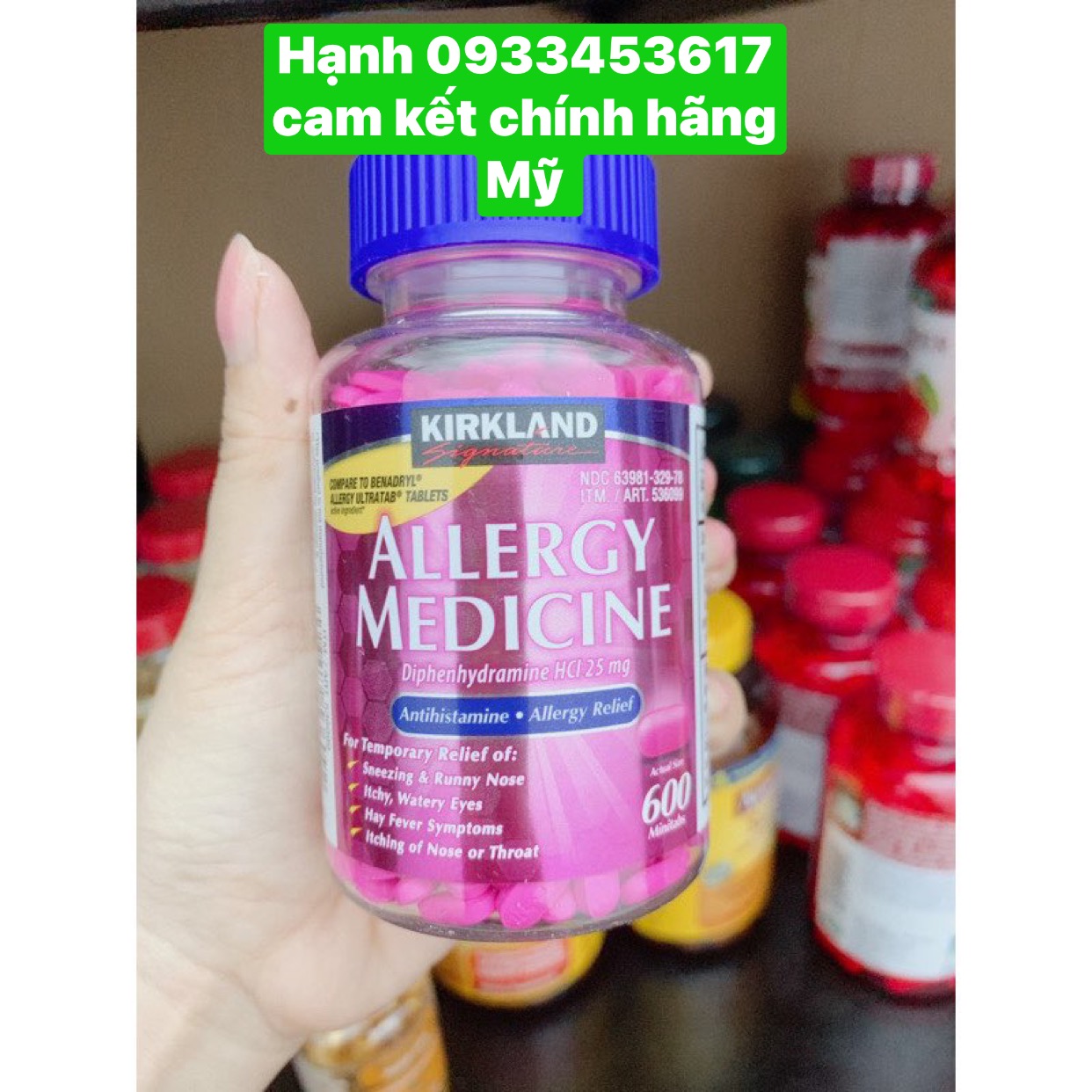 Chống dị ứng Kirkland Signature Allergy Medicine 600 viên